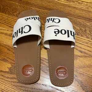 Chloe Woody Flat Sandals